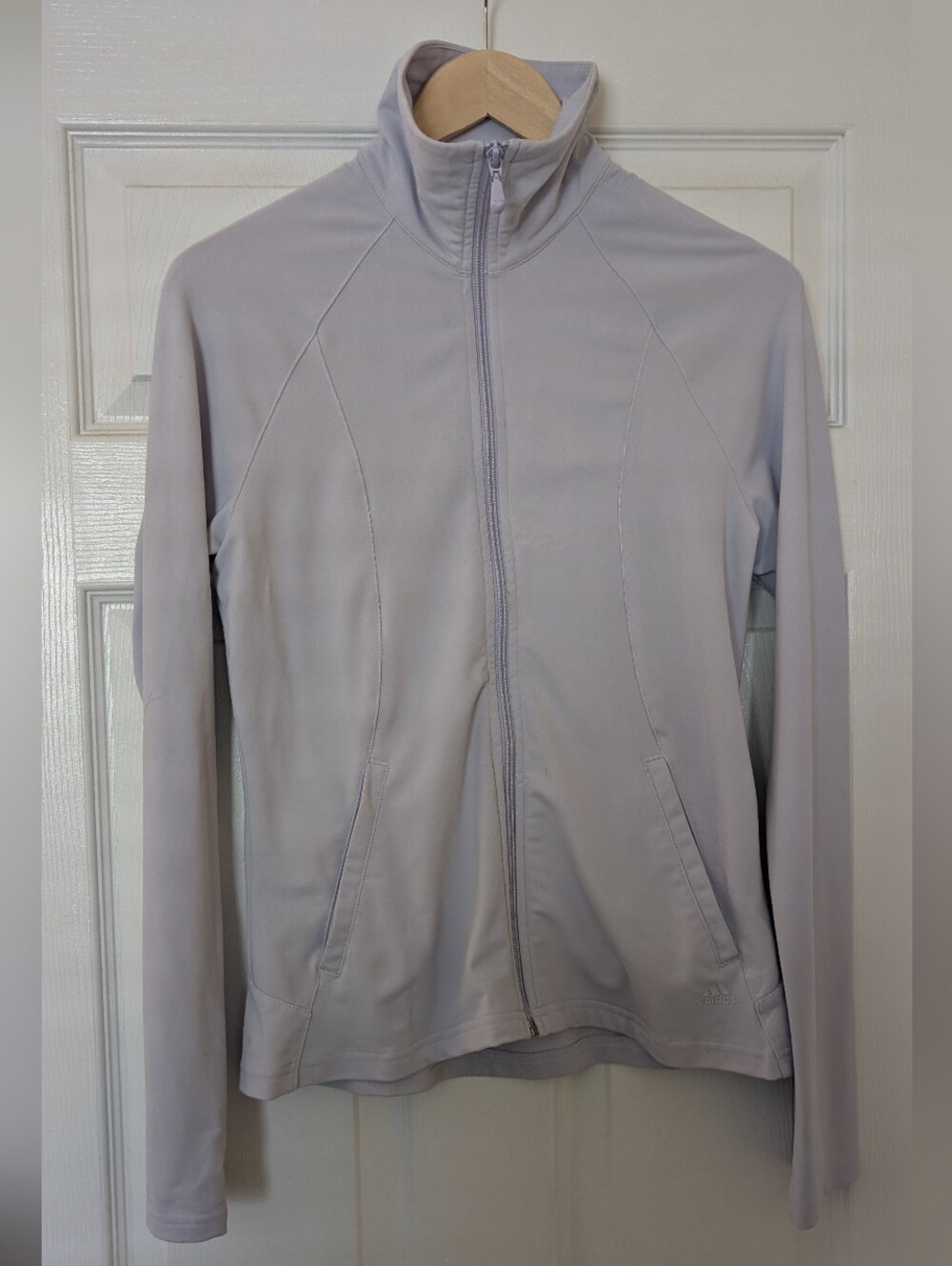 Adidas Cool Tone Light Lavender Full-Zip Track Jacket, Climalite - Picture 2 of 8